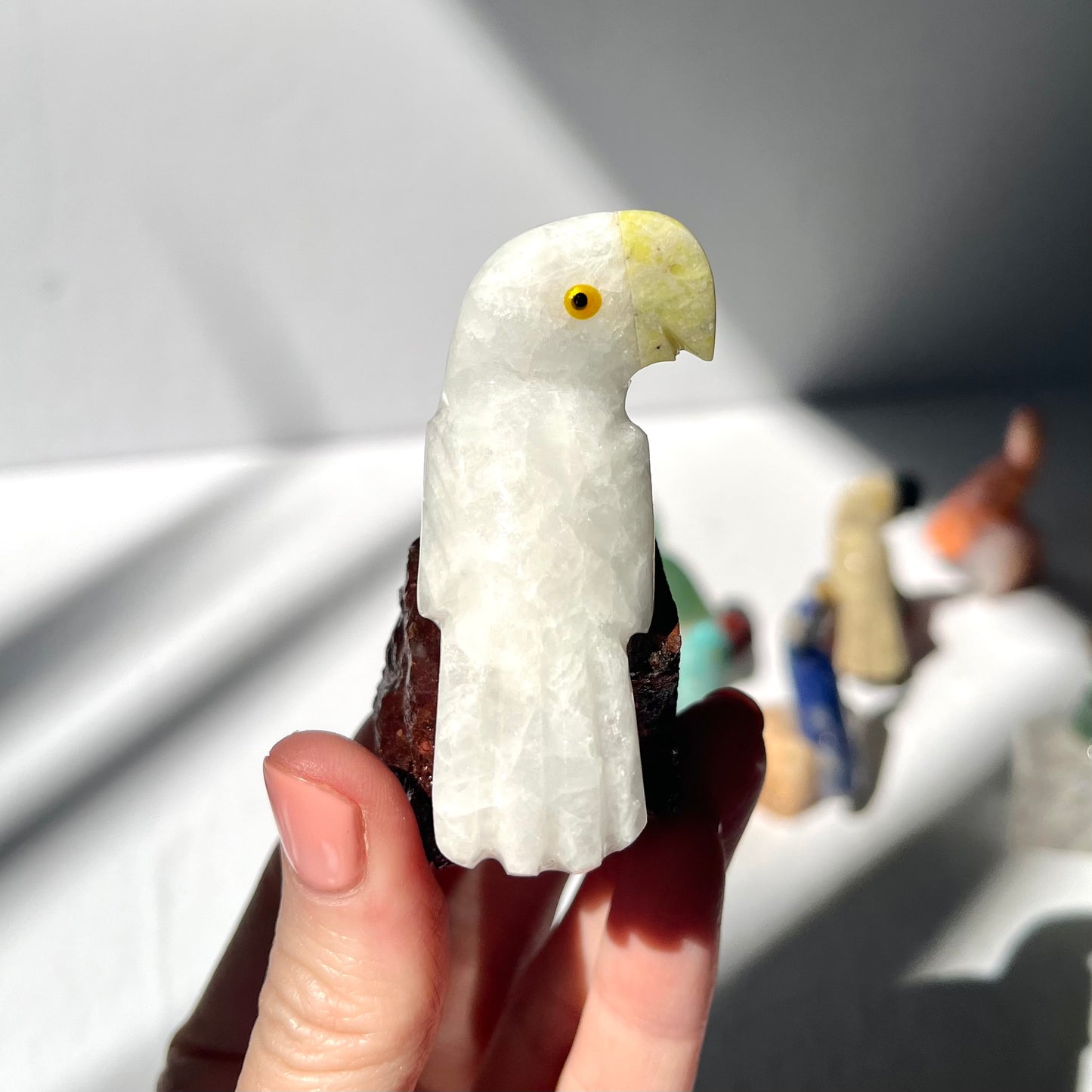 Crystal Parrot Carving / #12