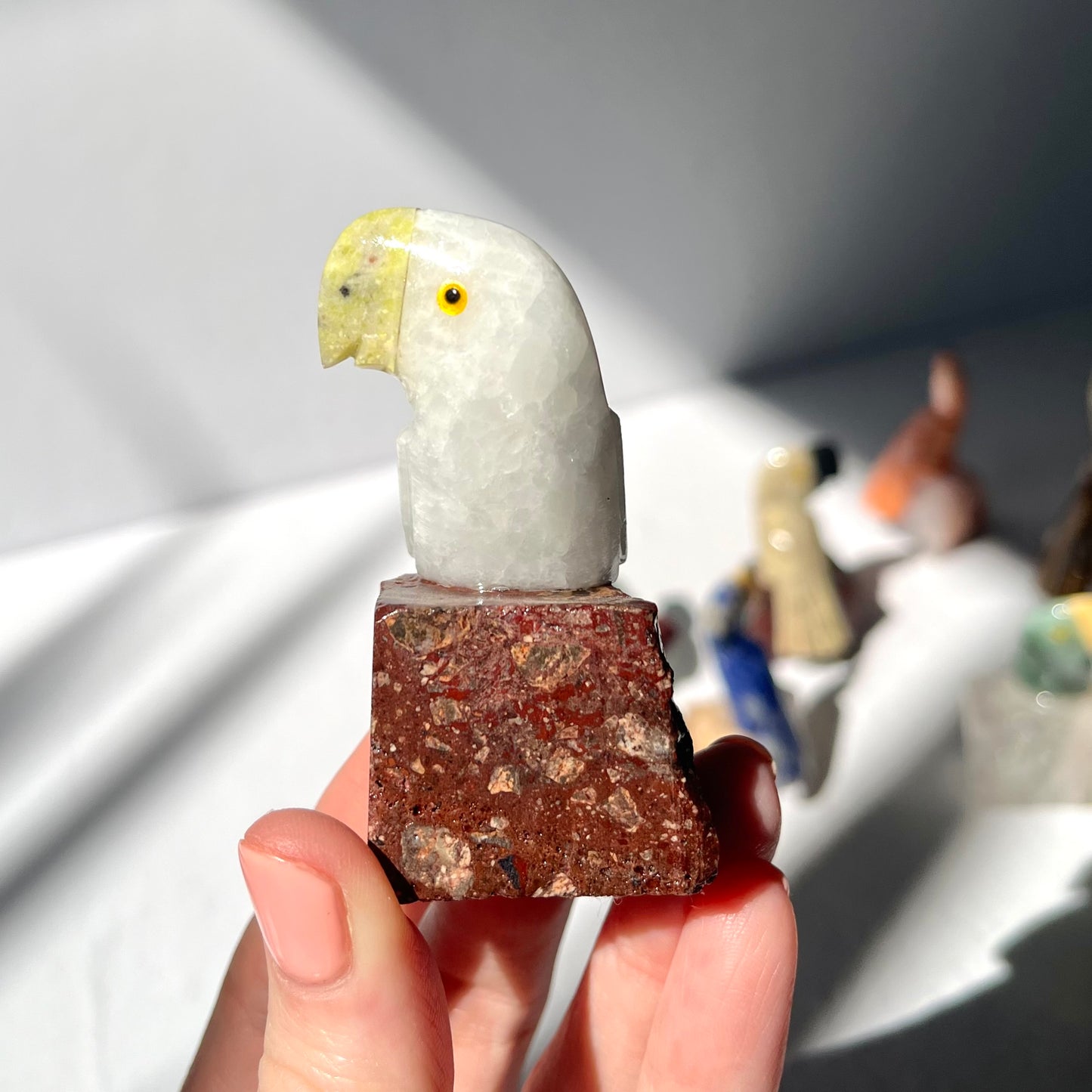 Crystal Parrot Carving / #12