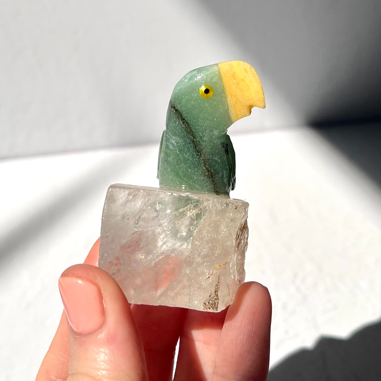 Crystal Parrot Carving / #17