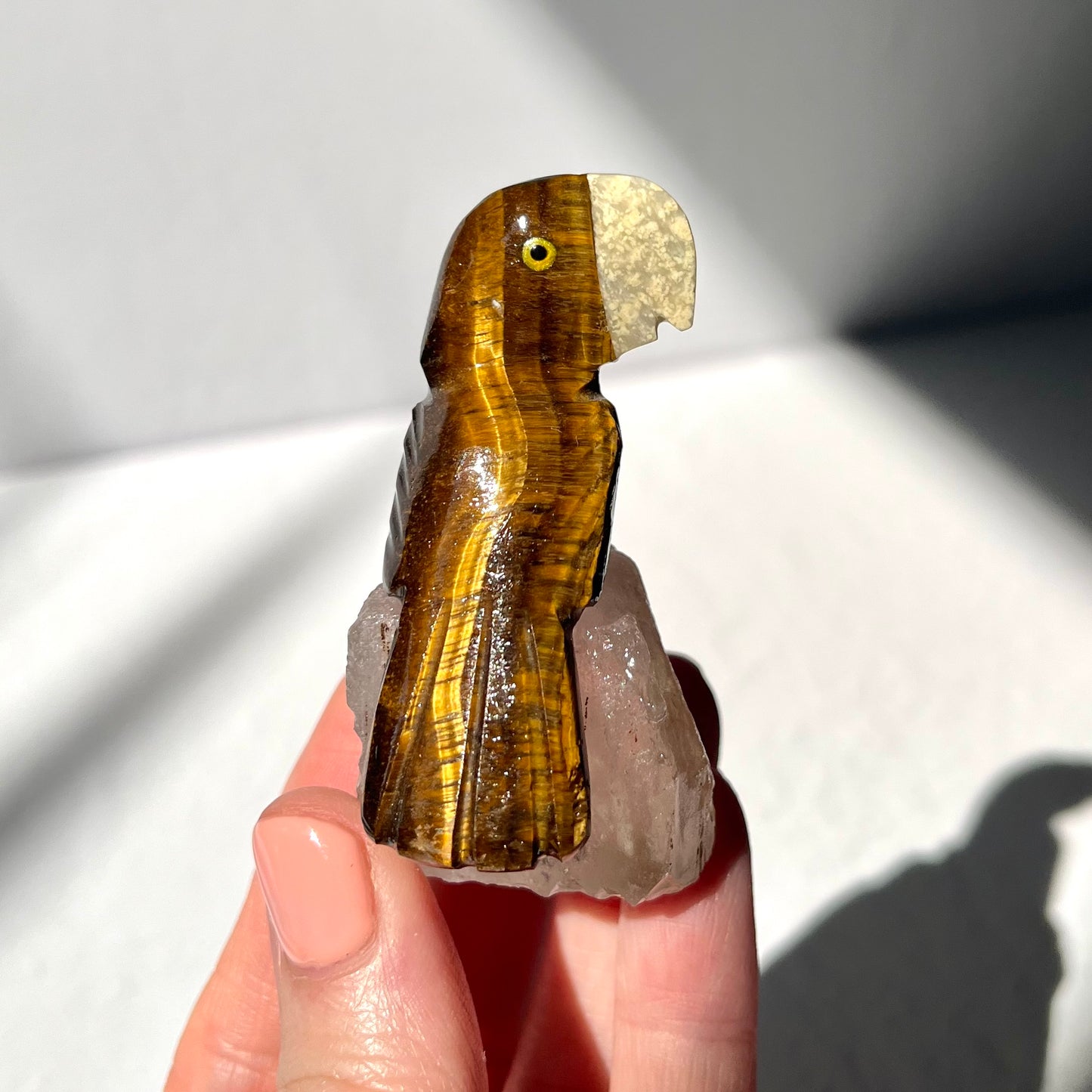 Crystal Parrot Carving / #18