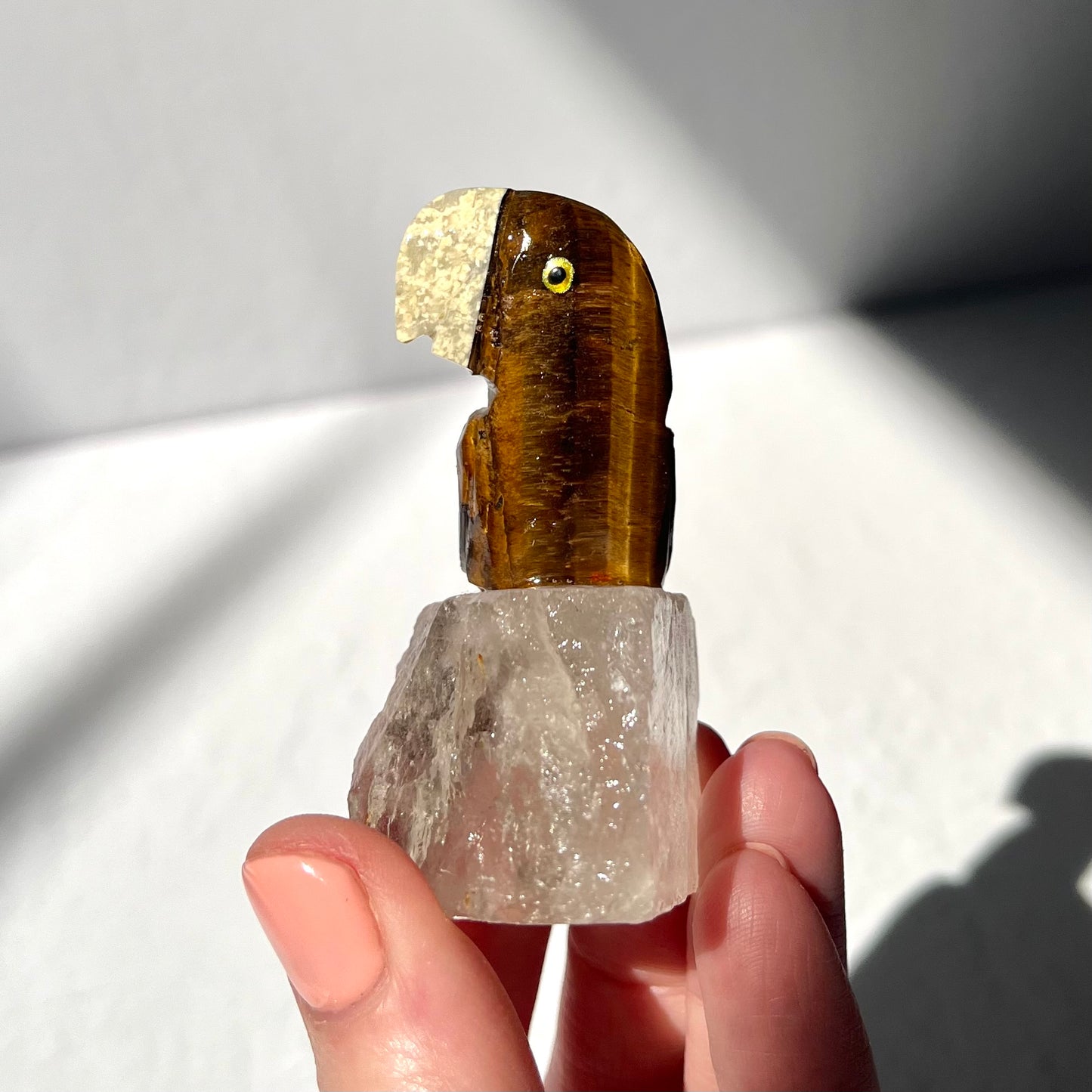 Crystal Parrot Carving / #18