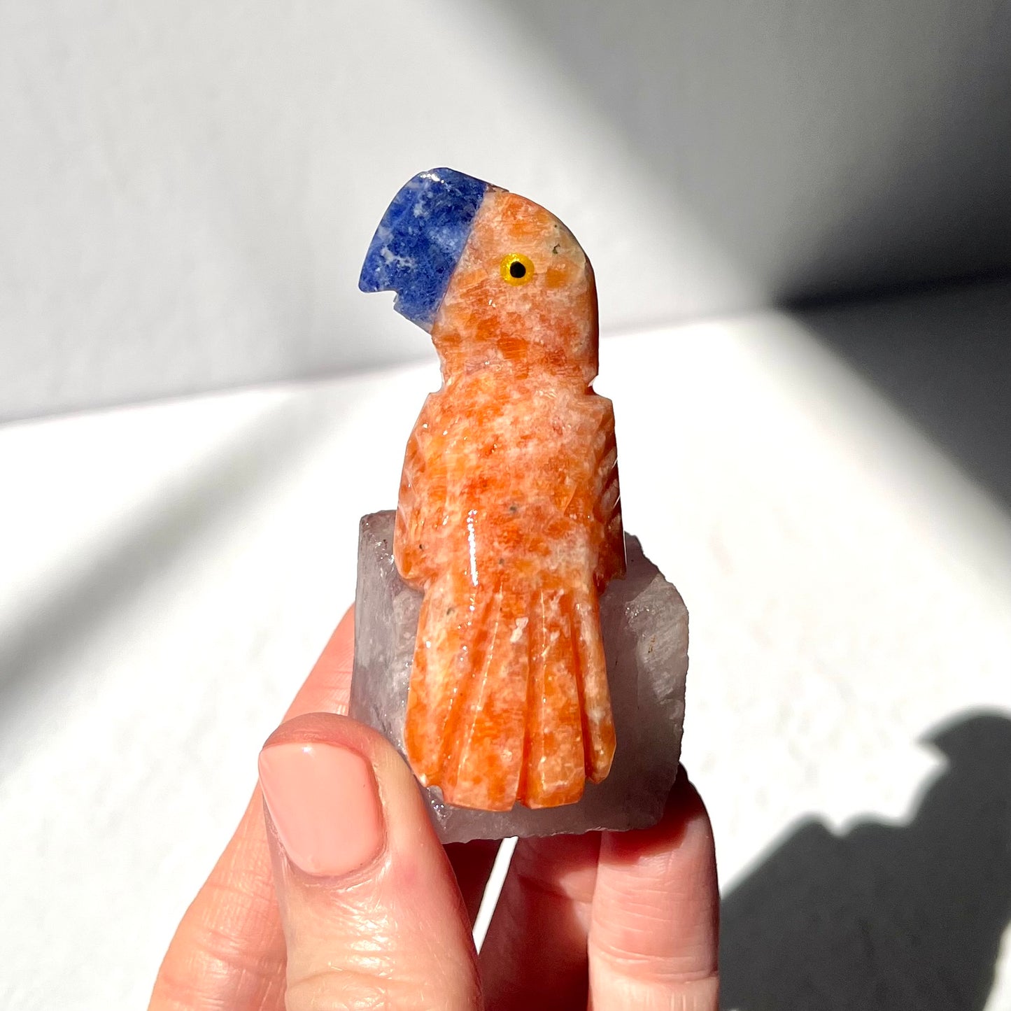 Crystal Parrot Carving / #19