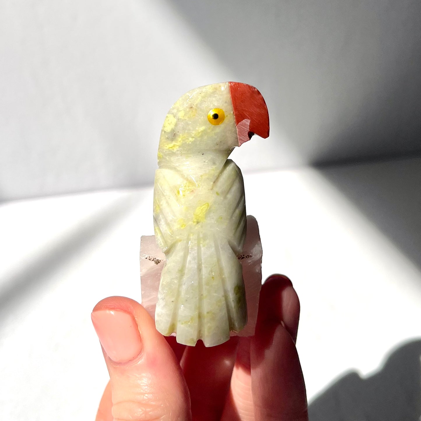Crystal Parrot Carving / #20
