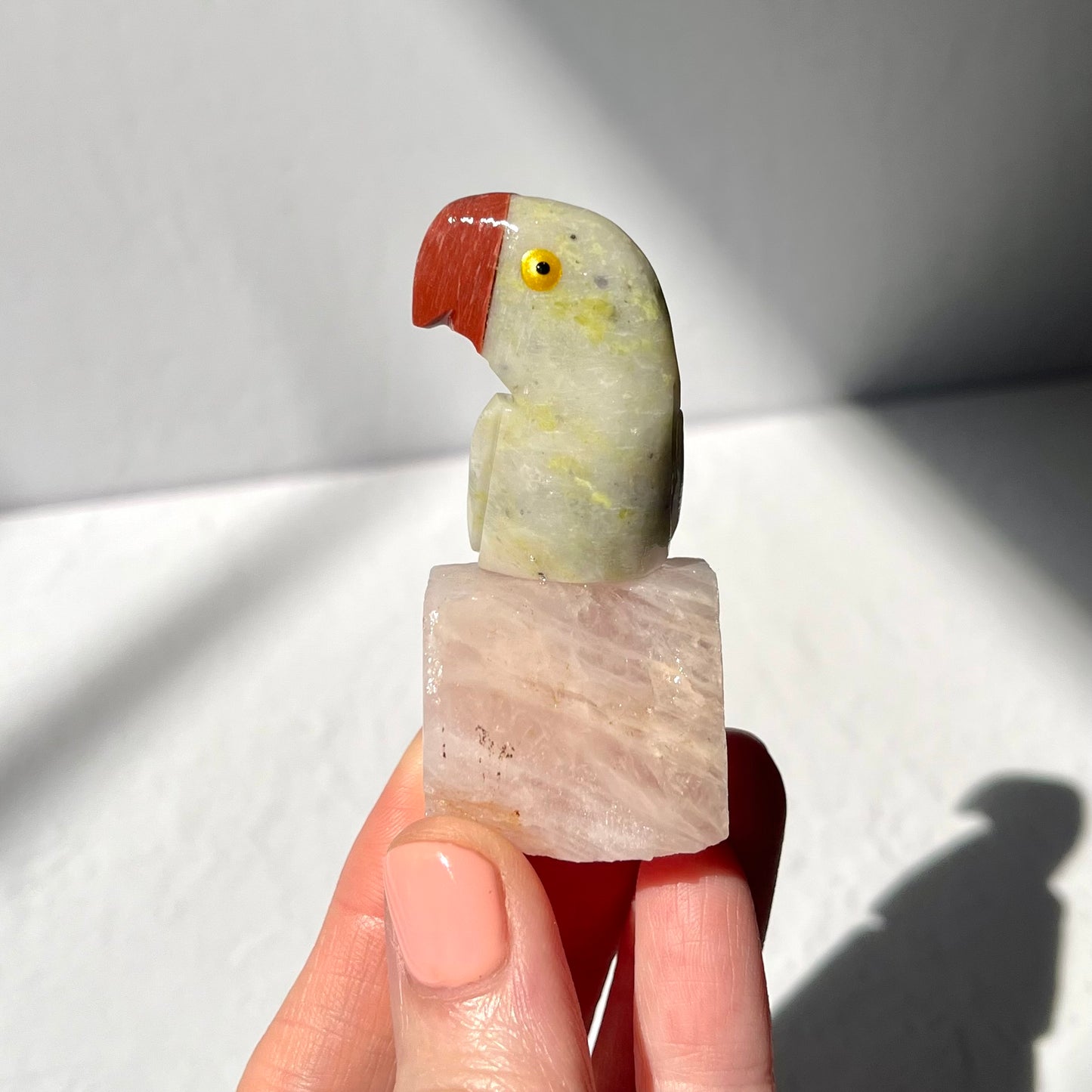 Crystal Parrot Carving / #20