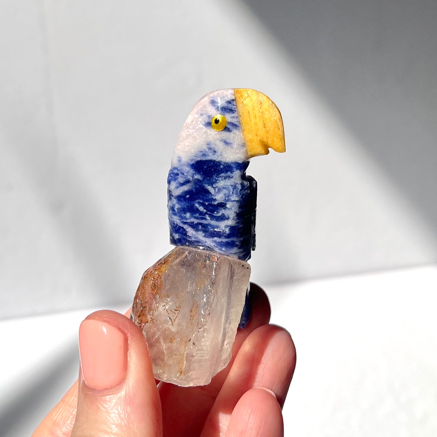 Crystal Parrot Carving / #23