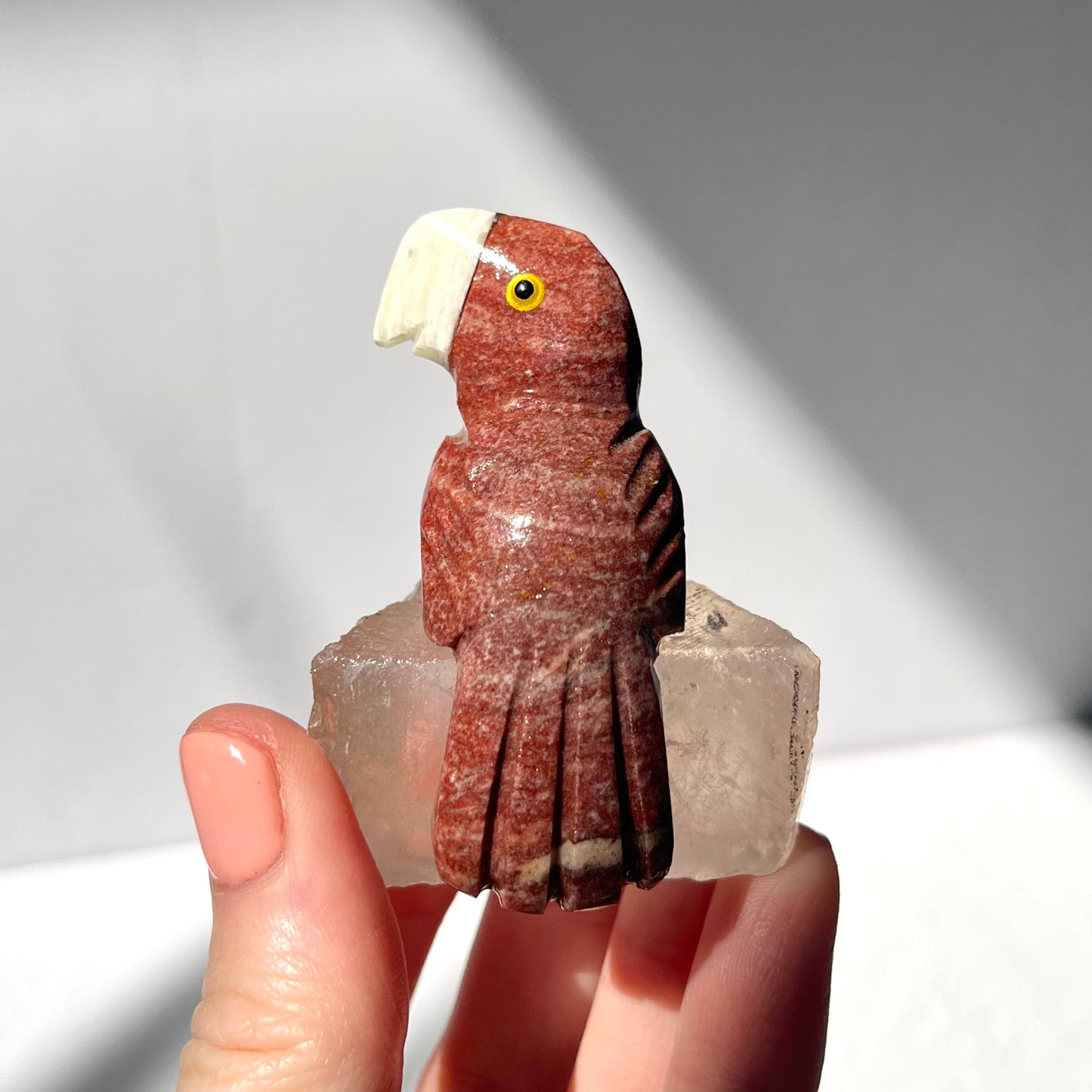 Crystal Parrot Carving / #24