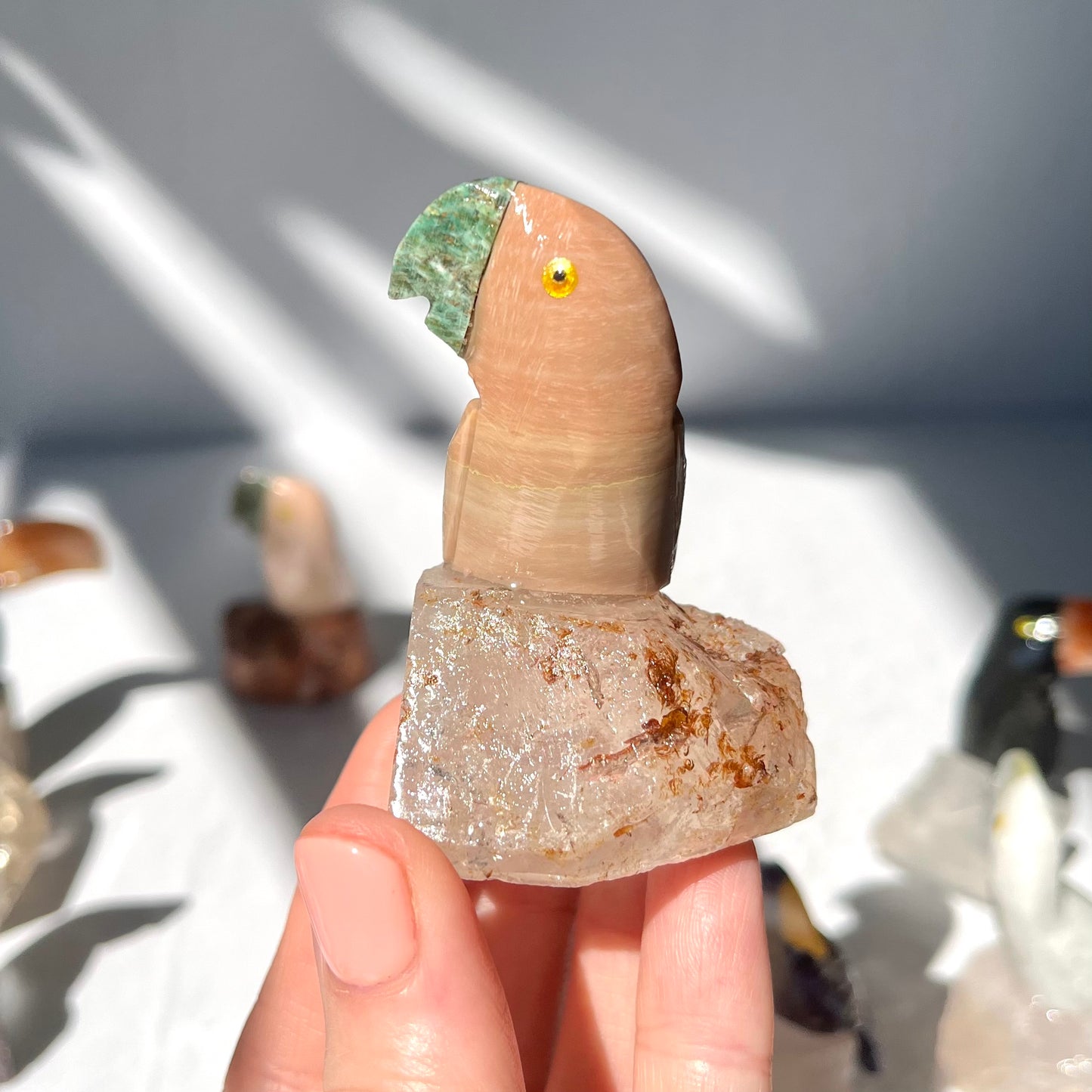 Crystal Parrot Carving / #39