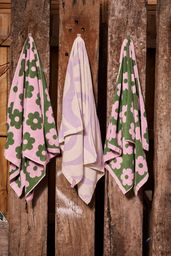 Flowerbed Bath Towel