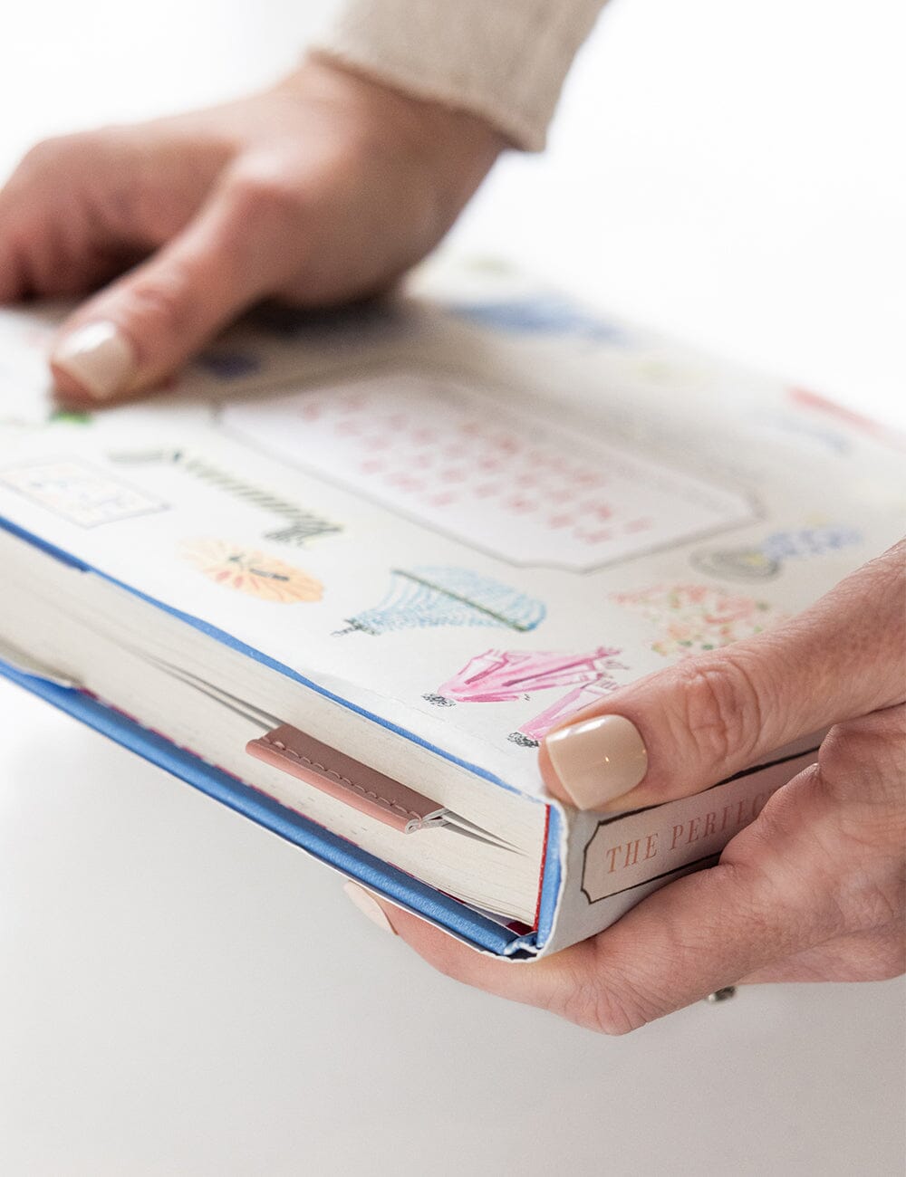 Leatherette Bookmark - Tea Rose