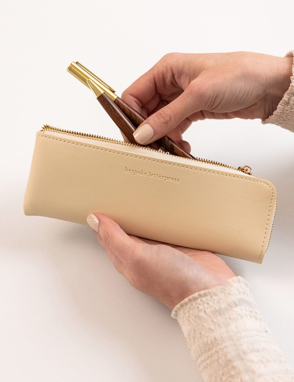 Pencil Case Slim - Ivory