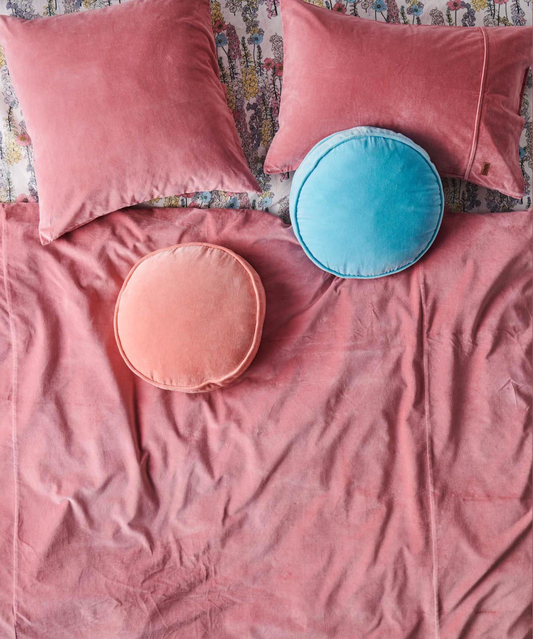 Cotton Velvet Euro Pillow Case Set