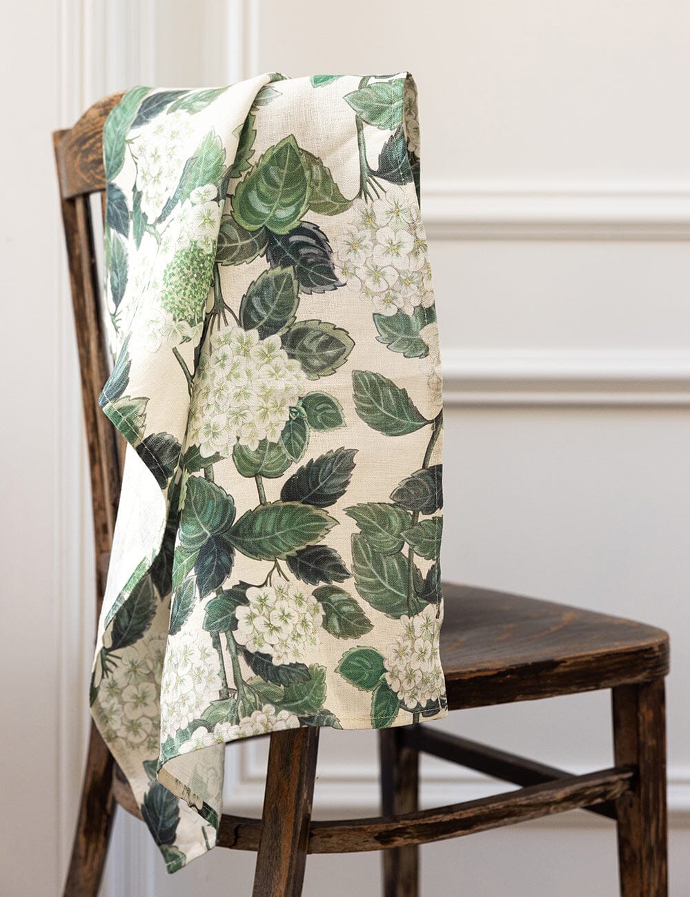 Hydrangea 100% Linen Tea Towel