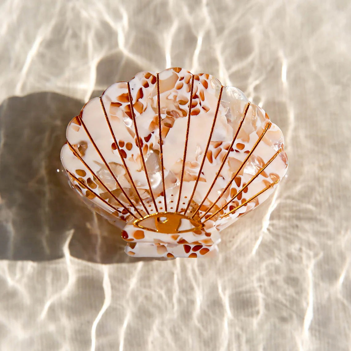 Honey Shell Hair Clip (small)