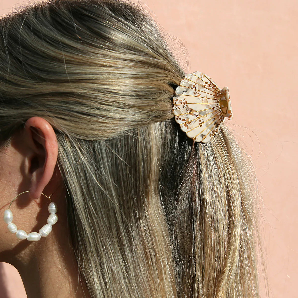 Honey Shell Hair Clip (small)