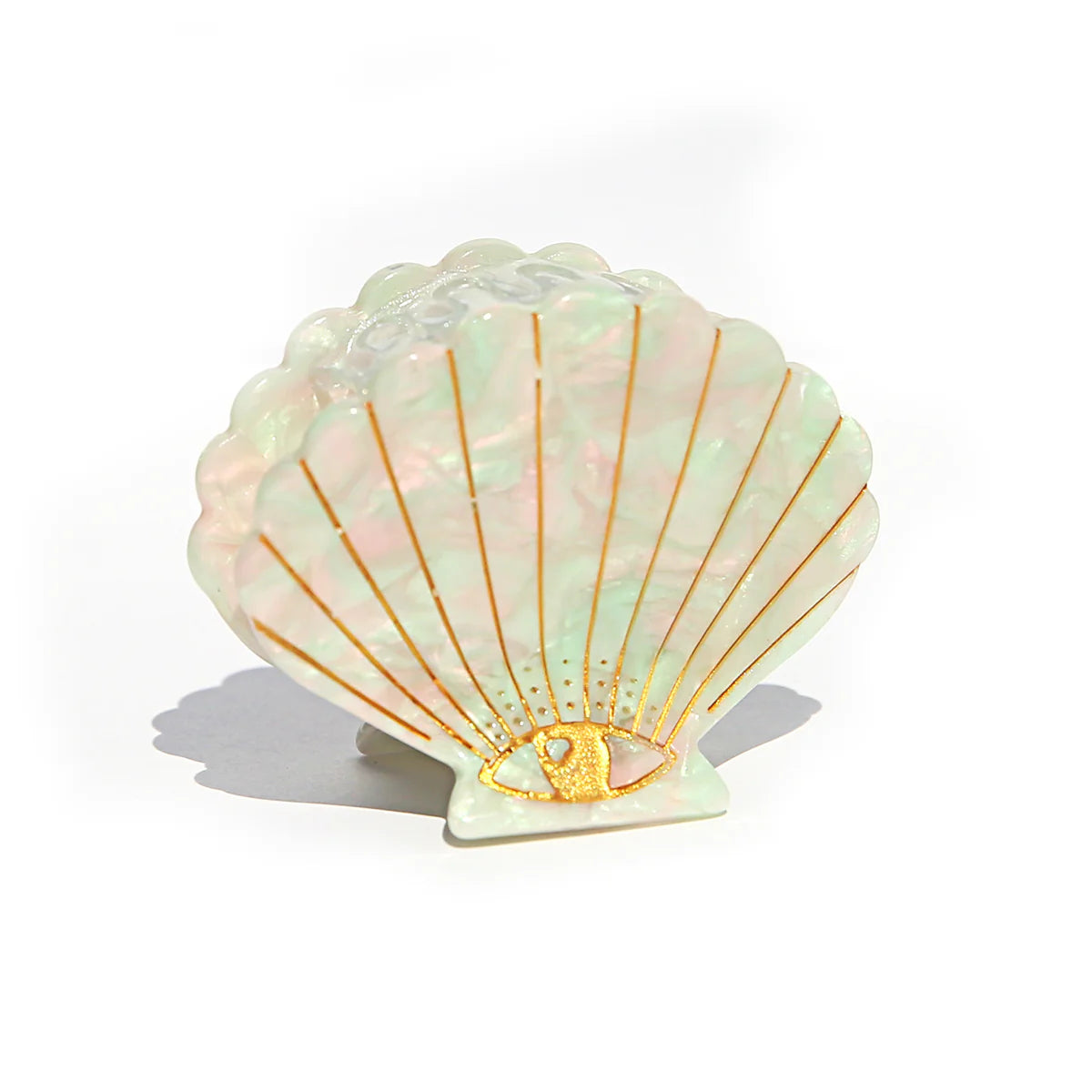 Iridescent Shell Hair Clip (small)
