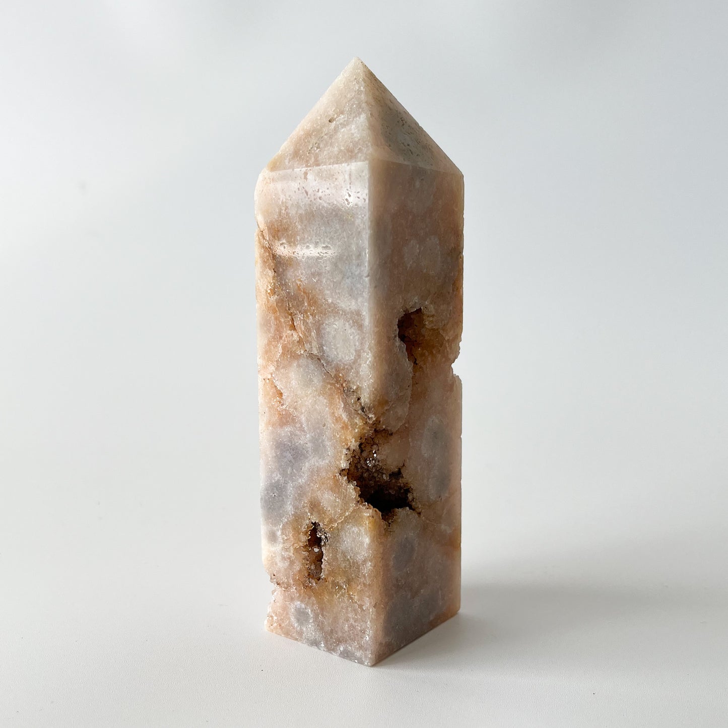 Pink Amethyst - Flower Agate Hybrid Tower / 309g