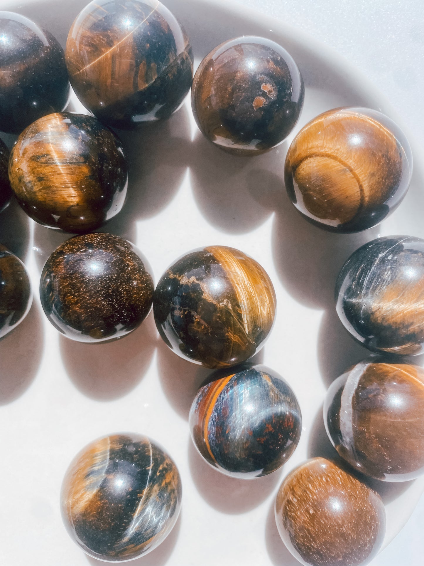 Tiger’s Eye Small Spheres (AA Grade)