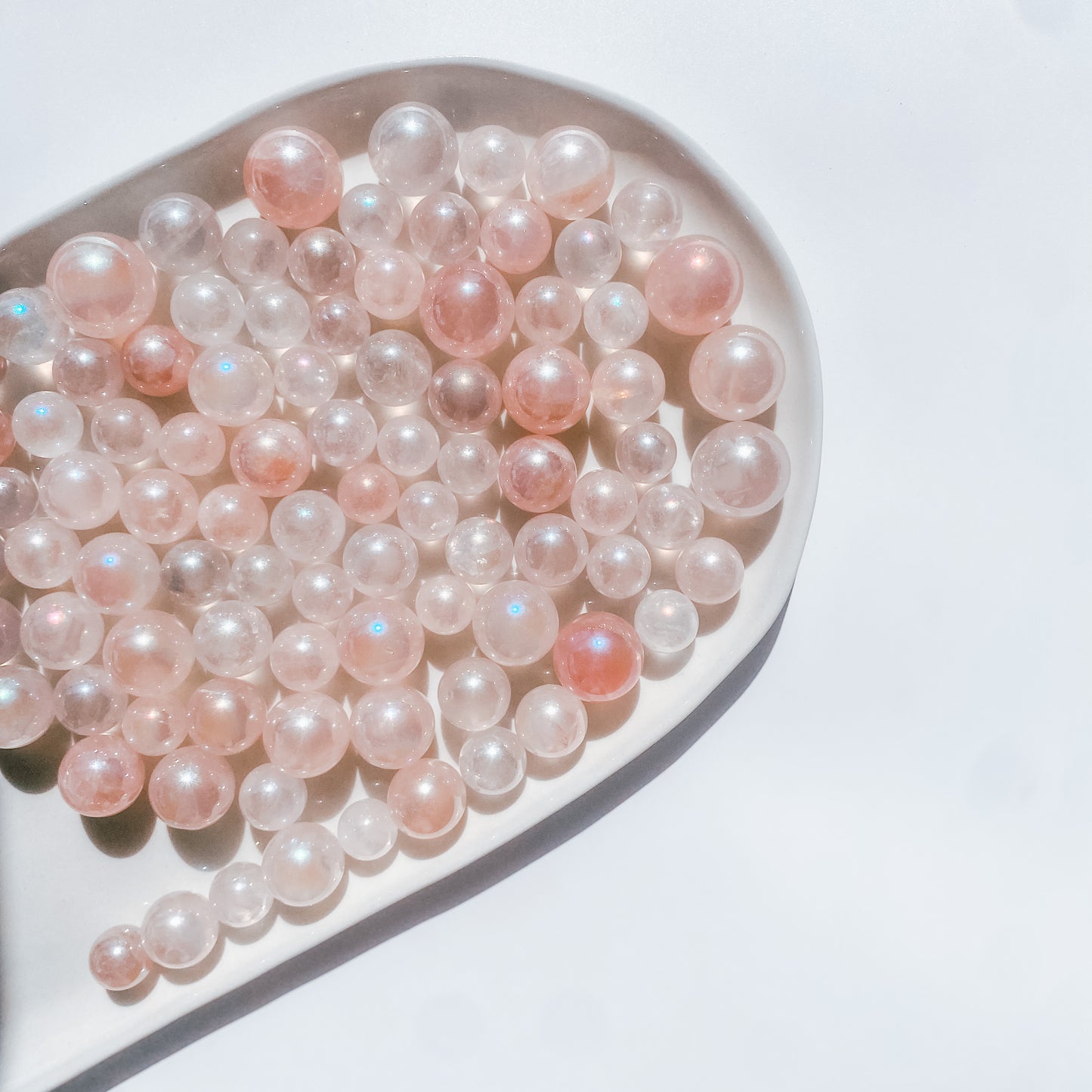 Angel Aura Rose Quartz Mini Spheres