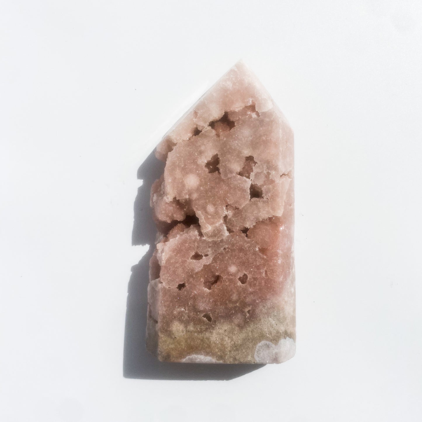 Pink Amethyst Natural Cut Tower (high Quality) / 384g