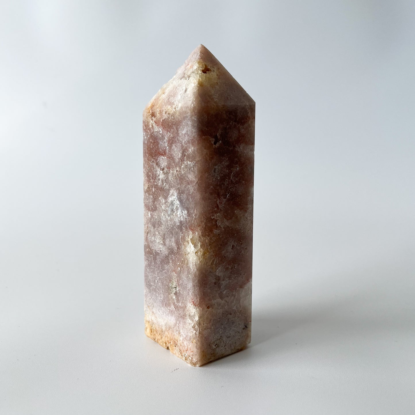 Pink Amethyst Tower with Quartz inclusions / 337g