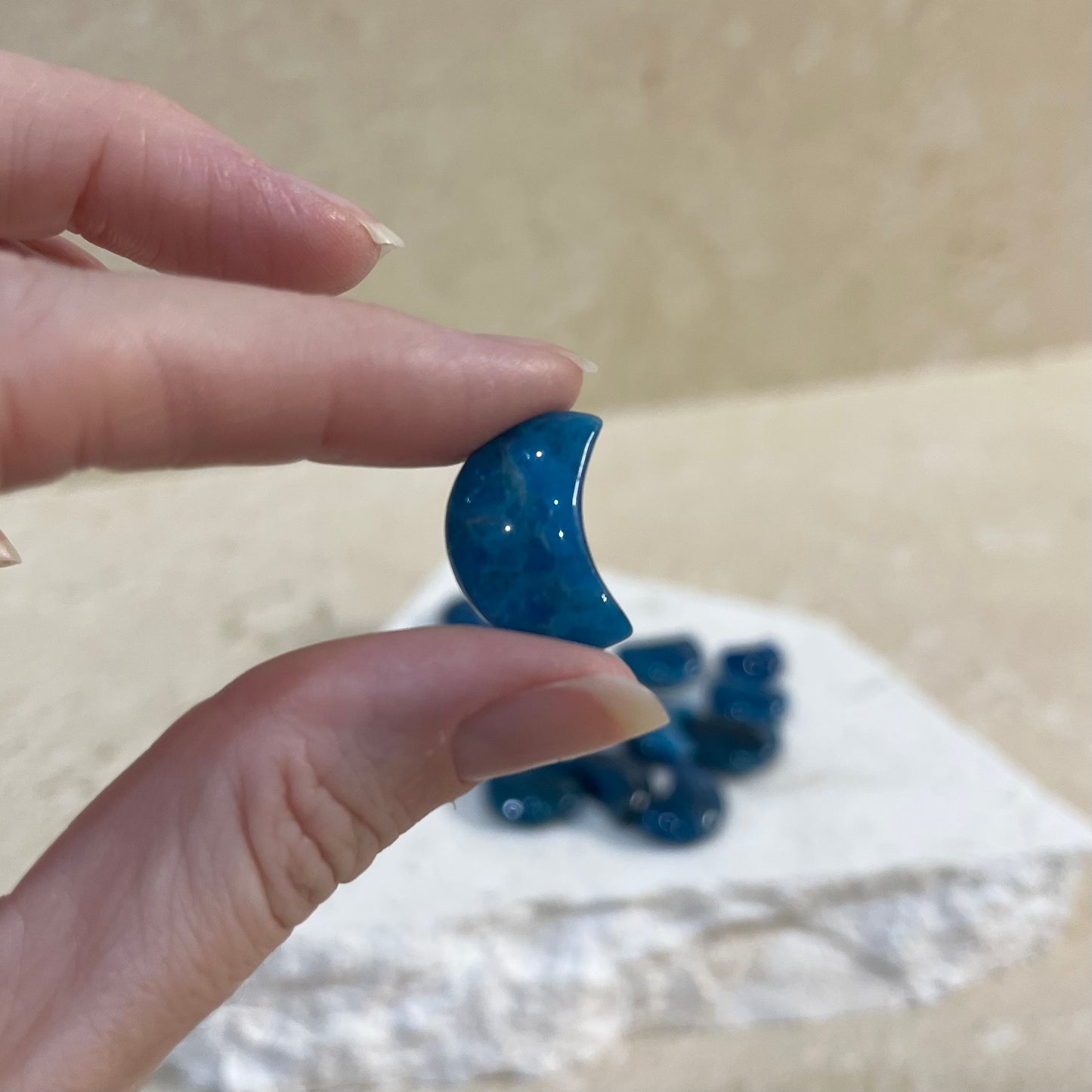 Blue Apatite Mini Moon