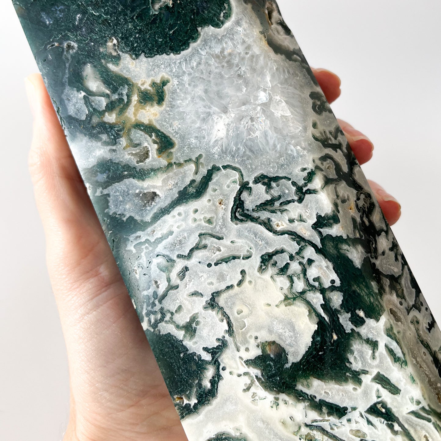 Moss Agate Tower / 2.374kg