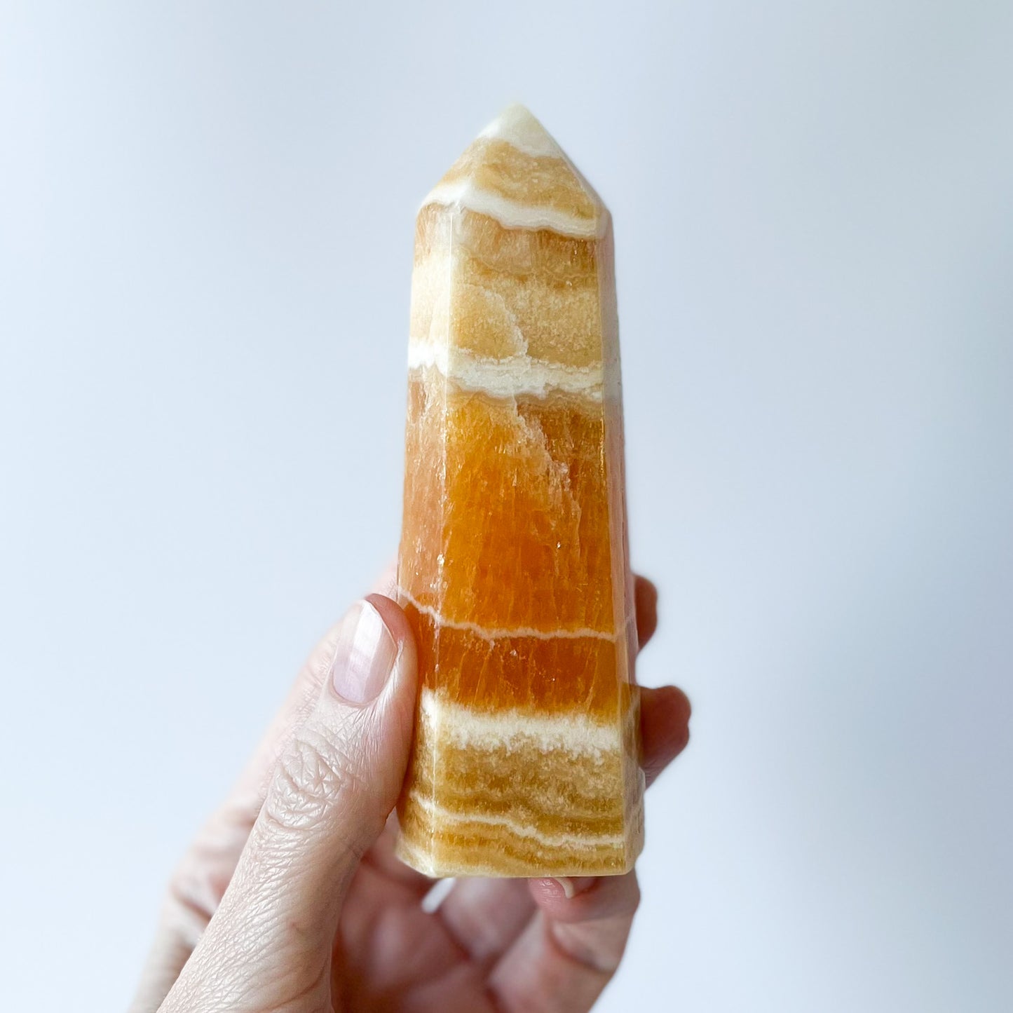 Orange Calcite Tower / 233g