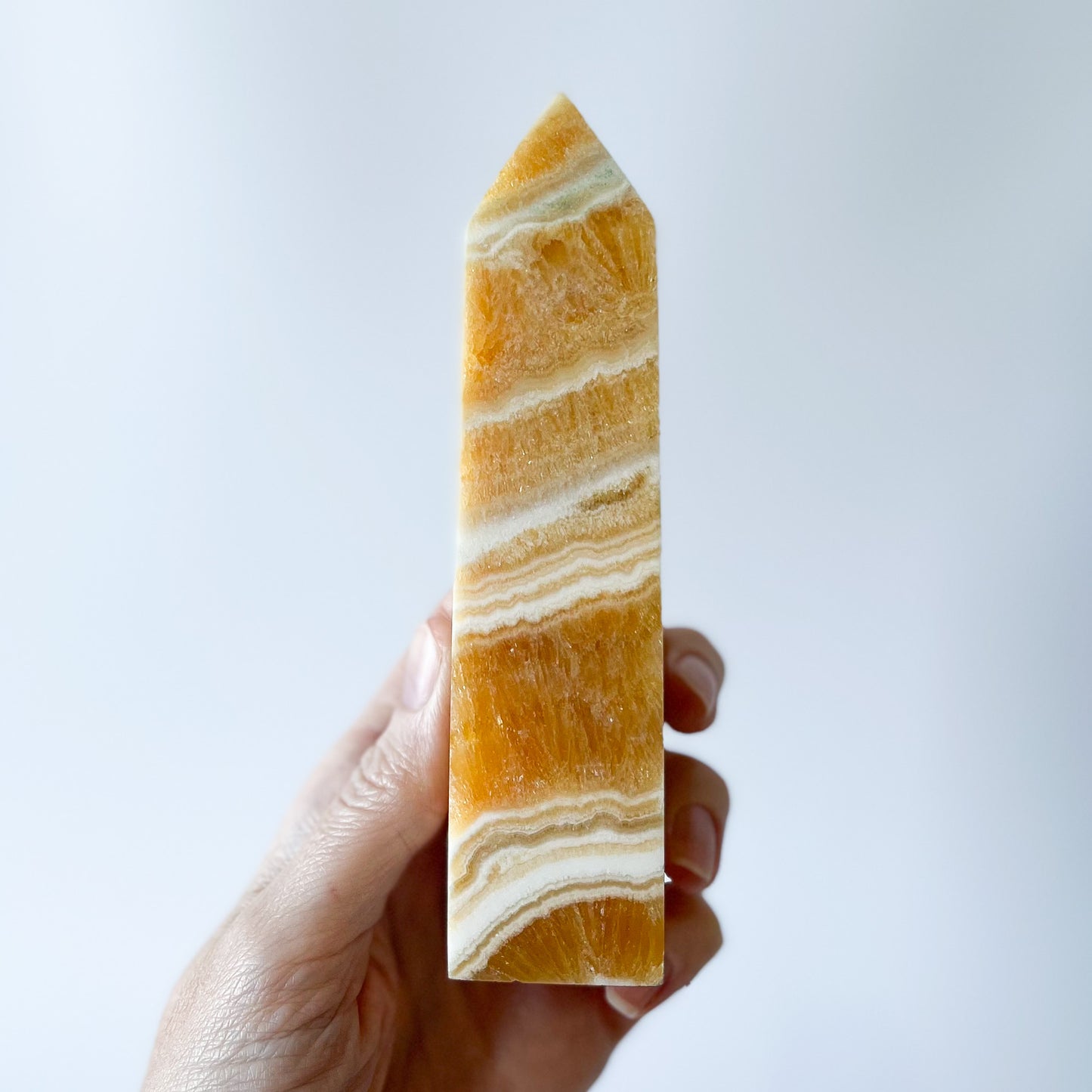 Orange Calcite Tower / 401g