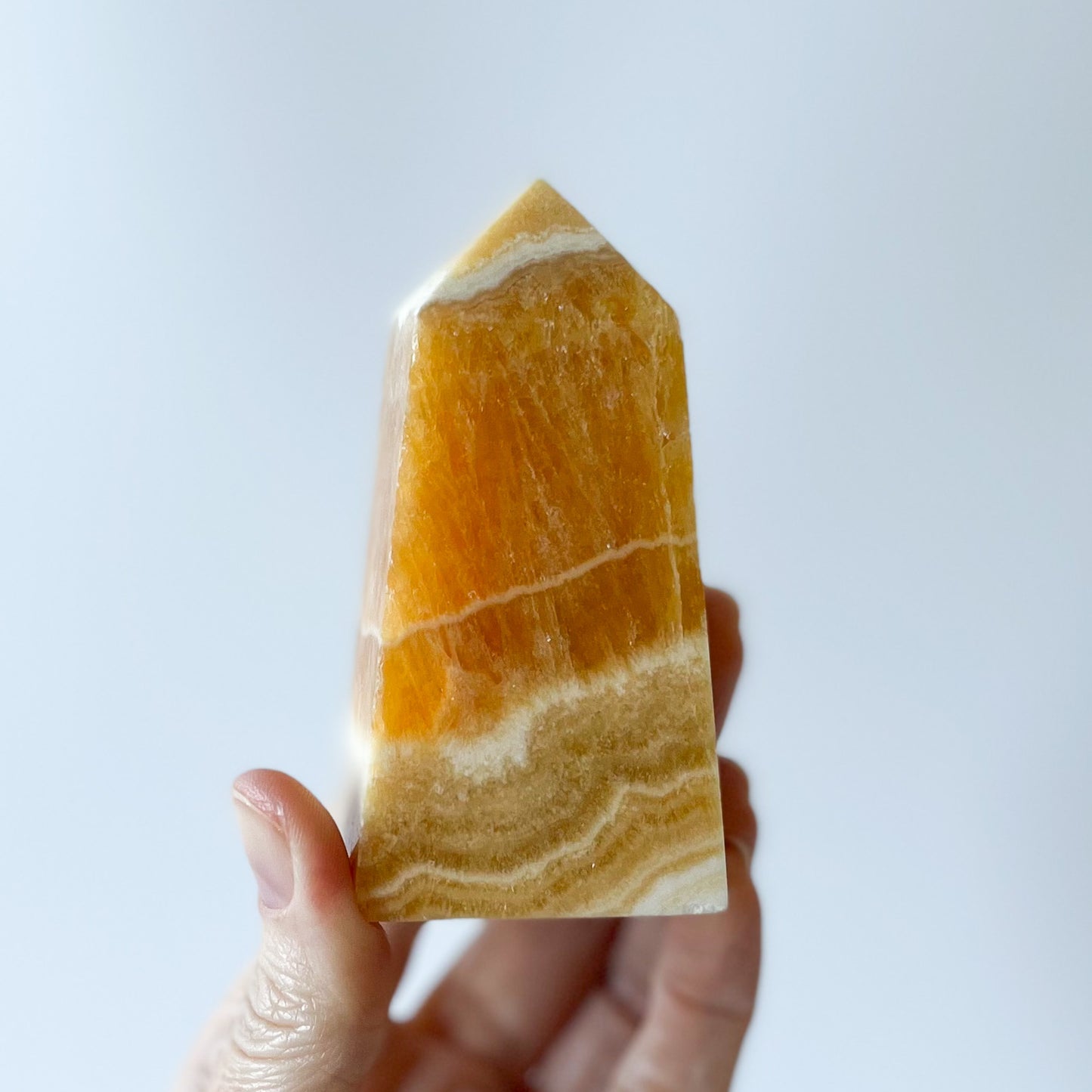 Orange Calcite Tower / 203g