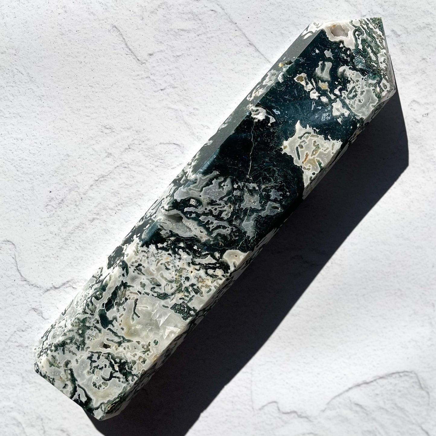 Moss Agate Tower / 2.374kg