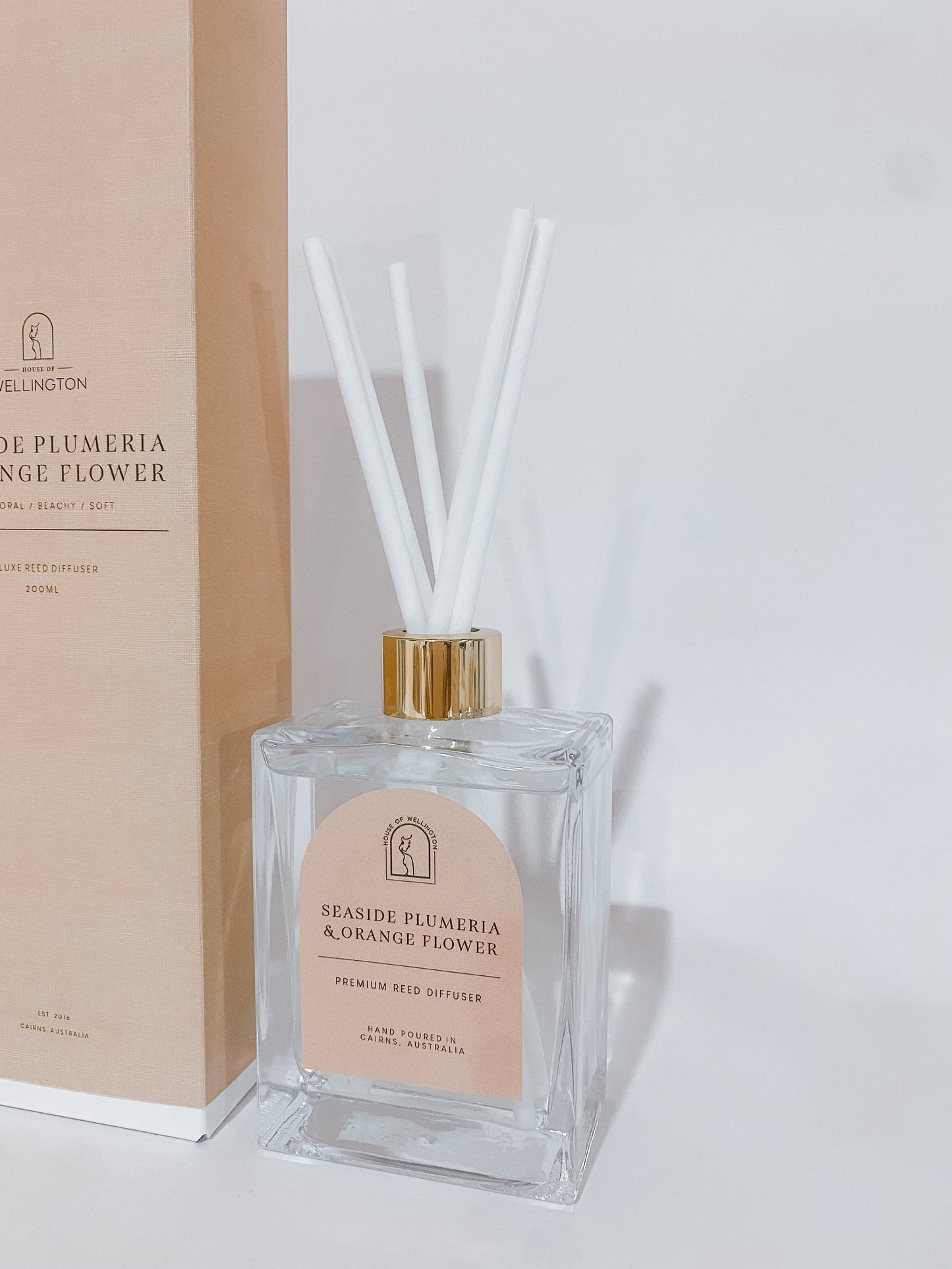 Seaside Plumeria & Orange Flower Premium Reed Diffuser