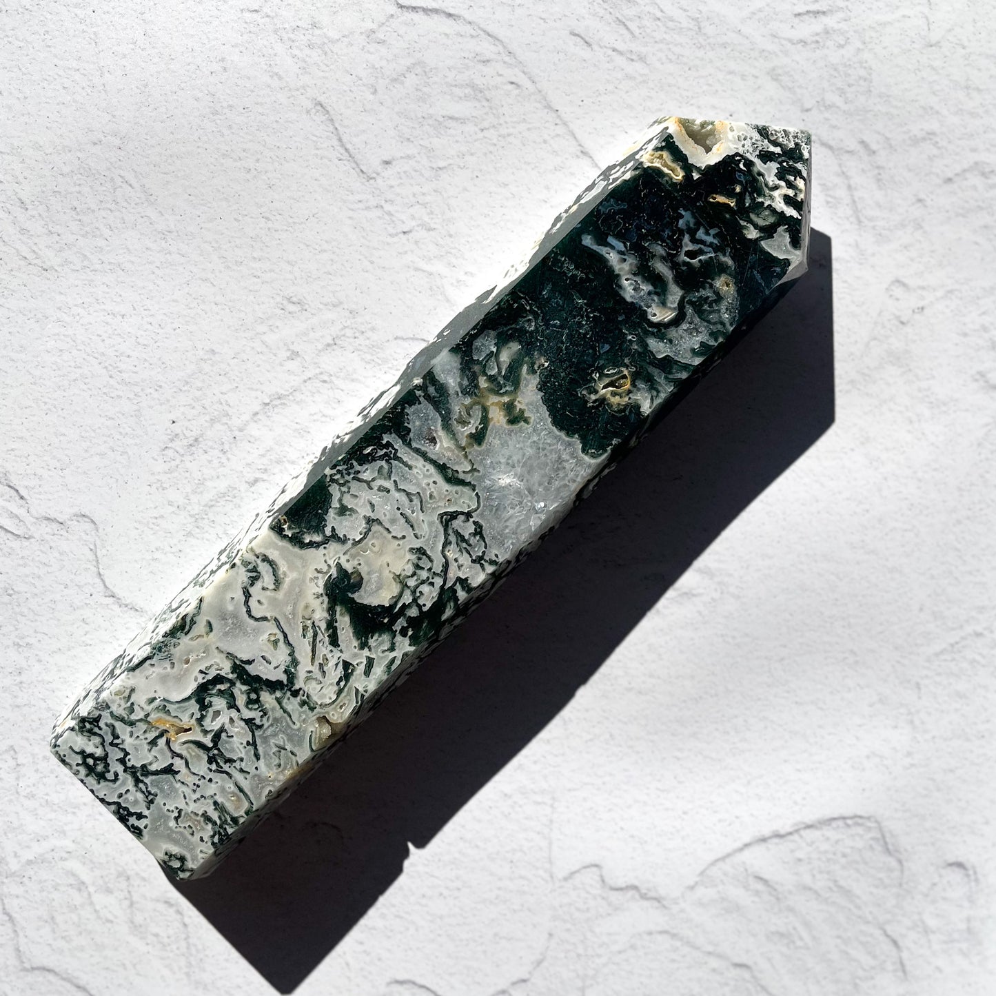 Moss Agate Tower / 2.374kg