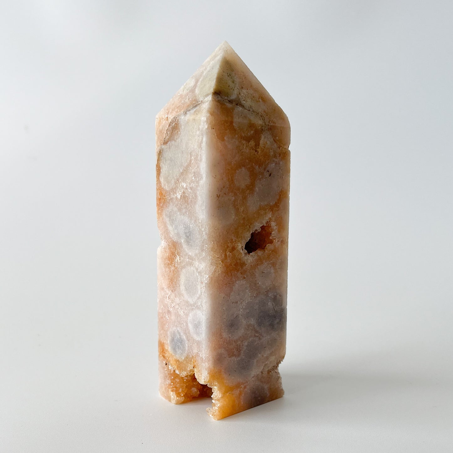Pink Amethyst - Flower Agate Hybrid Tower / 309g