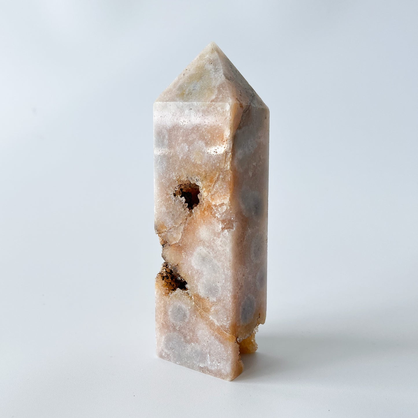 Pink Amethyst - Flower Agate Hybrid Tower / 309g