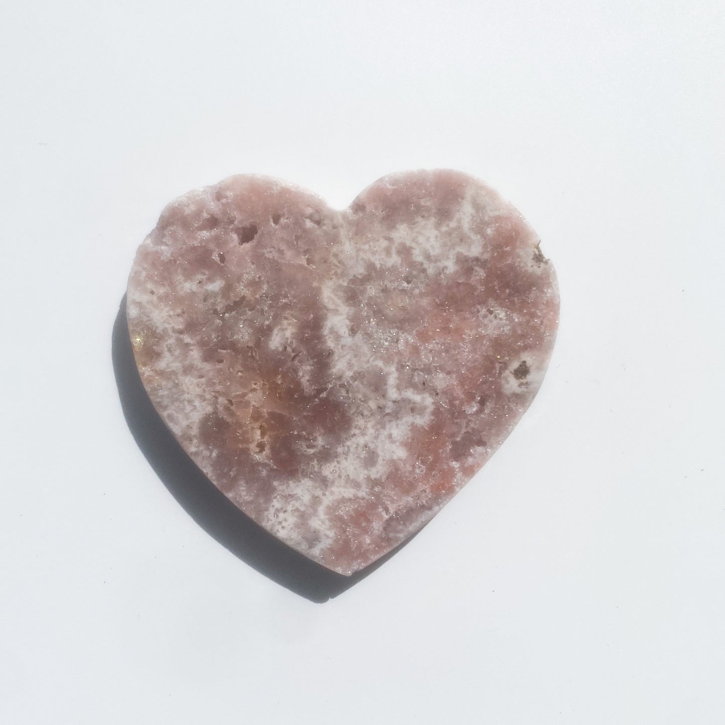 Pink Amethyst Heart with Quartz / 266g