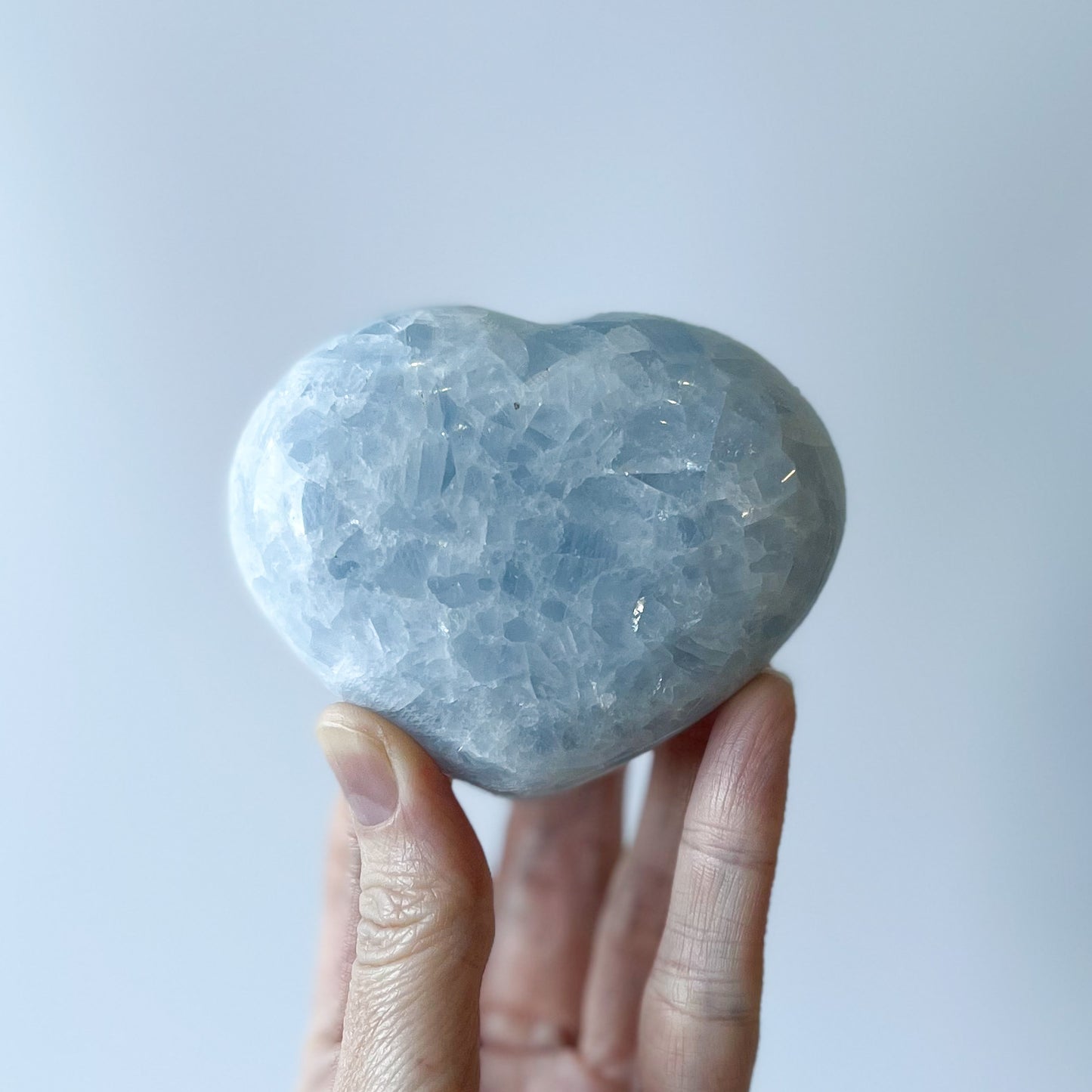 Blue Calcite Heart / 243g