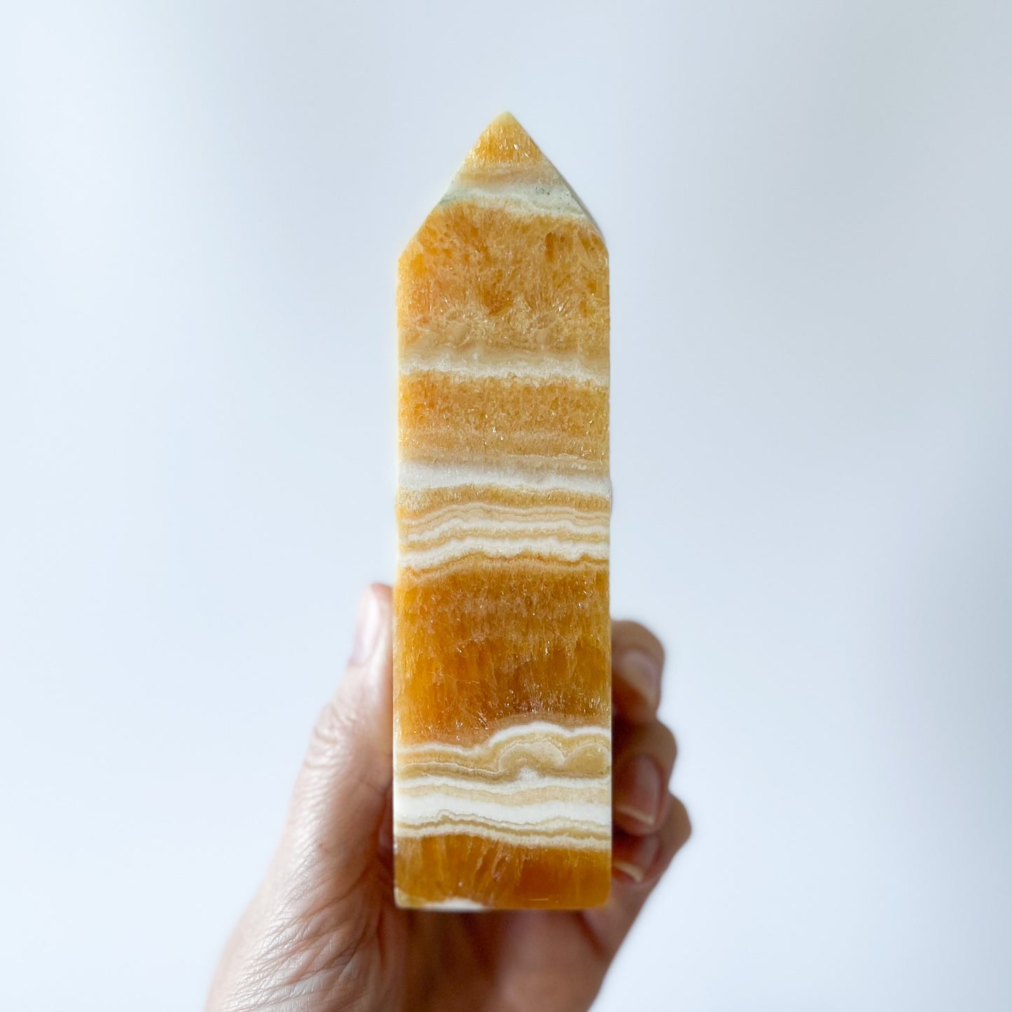 Orange Calcite Tower / 401g