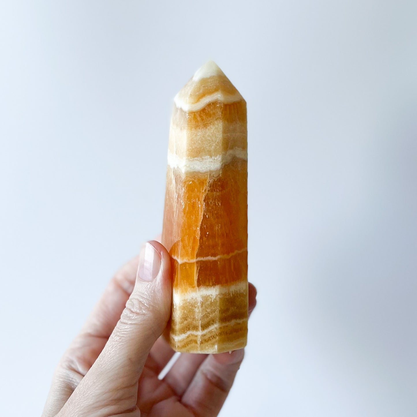Orange Calcite Tower / 233g
