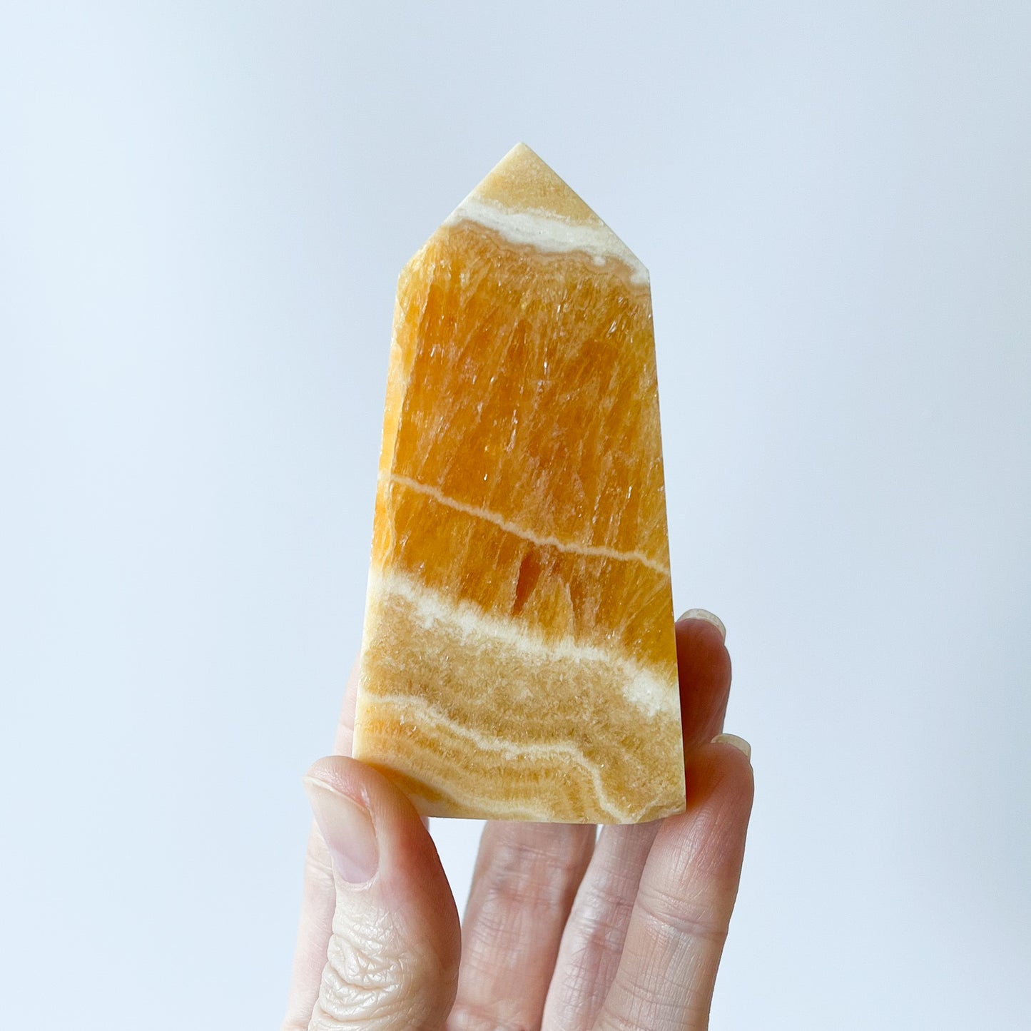 Orange Calcite Tower / 203g