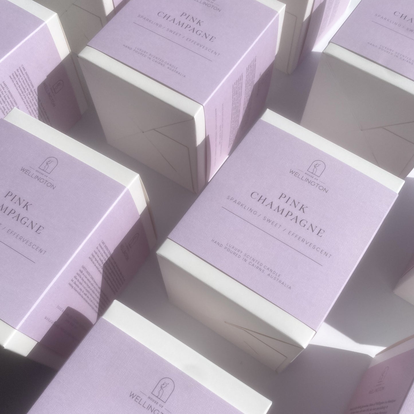 Pink Champagne Large Candle