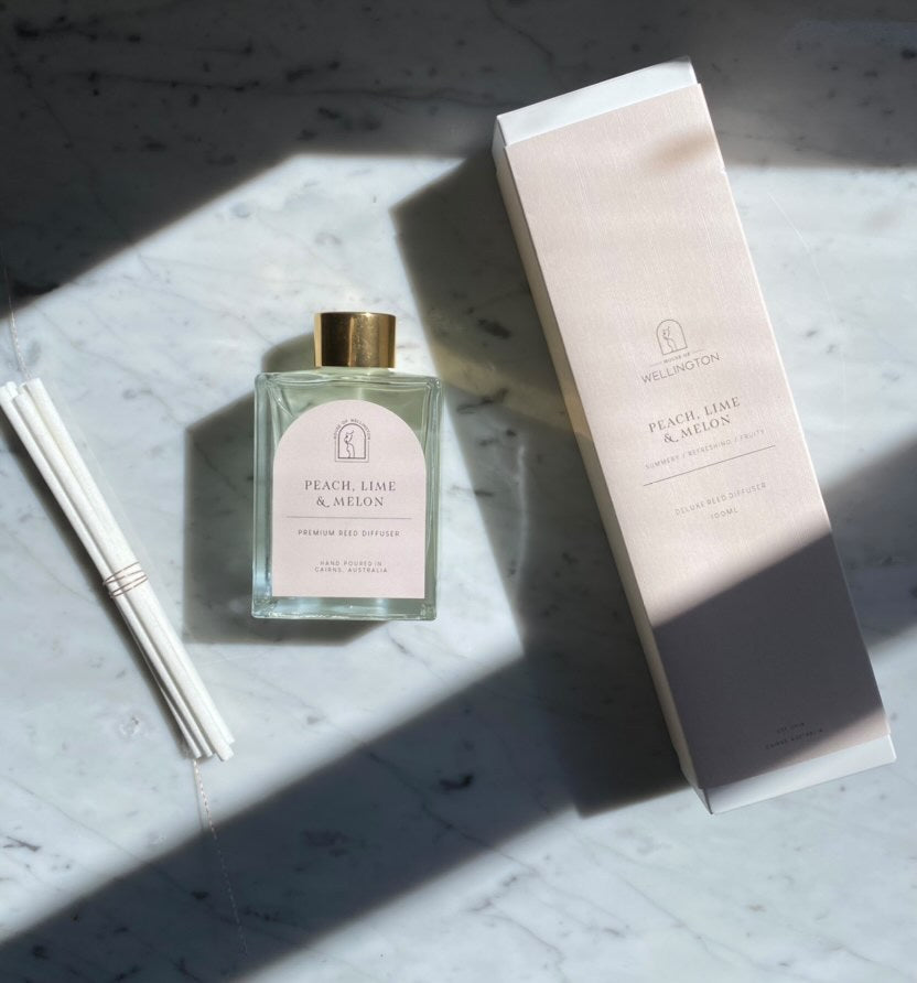 Peach, Lime & Melon Premium Reed Diffuser