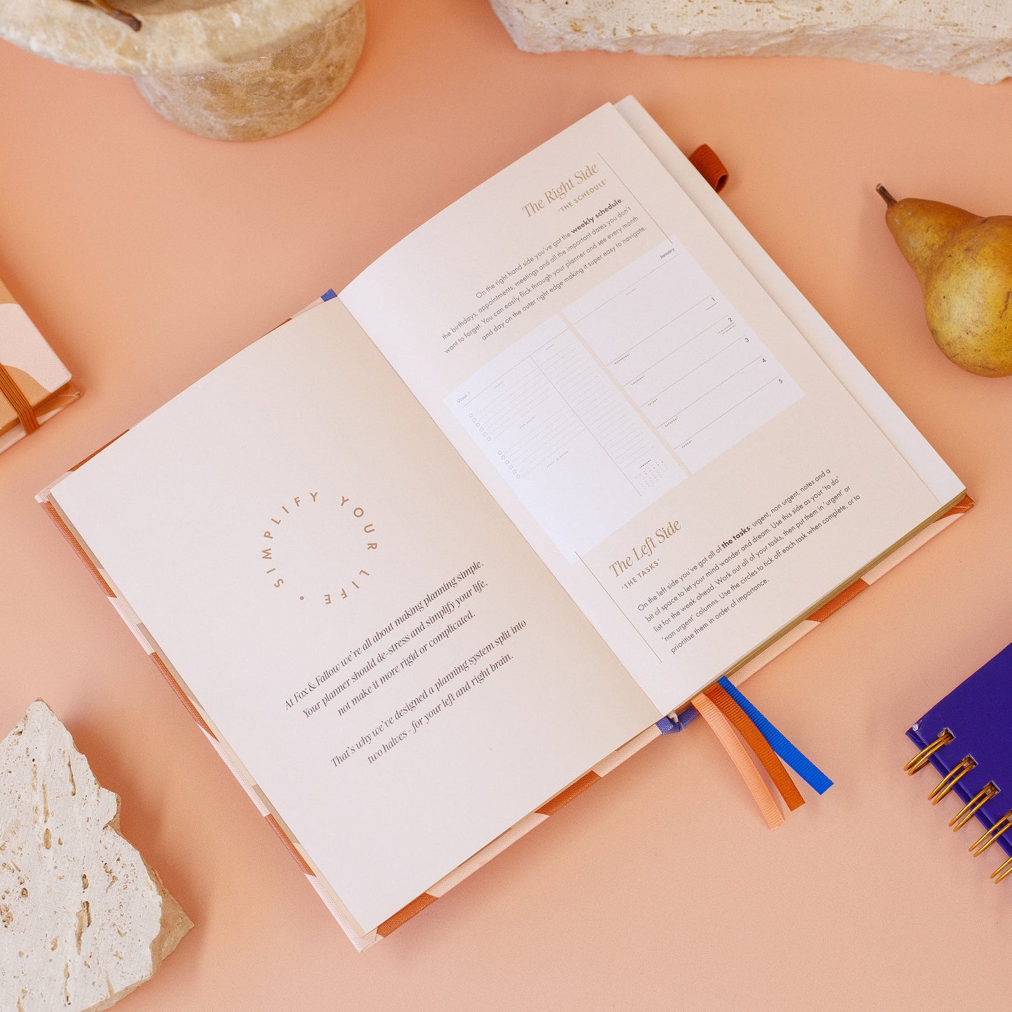 2025 Horizontal Planner - Rust Swirl