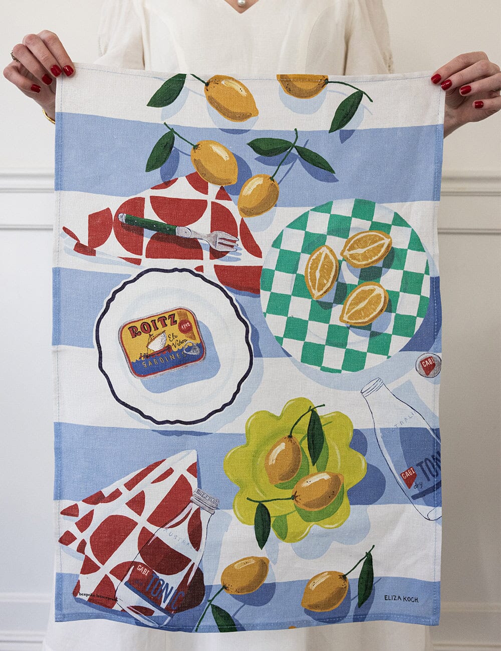 By The Sea Tea Towel - Bespoke Press