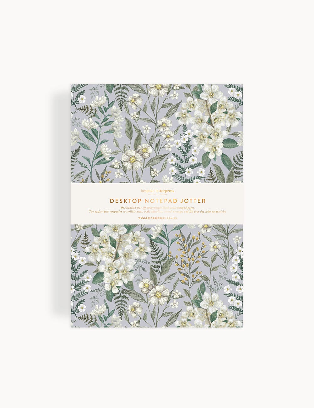 Ivory Garden Notepad Desktop Jotter