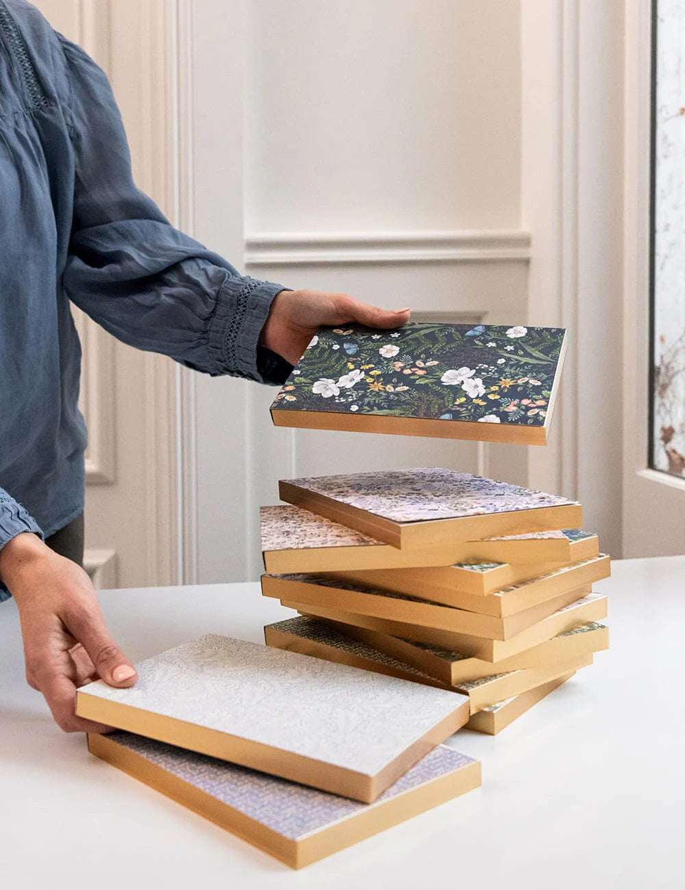 Dusk In Bloom Notepad Desktop Jotter