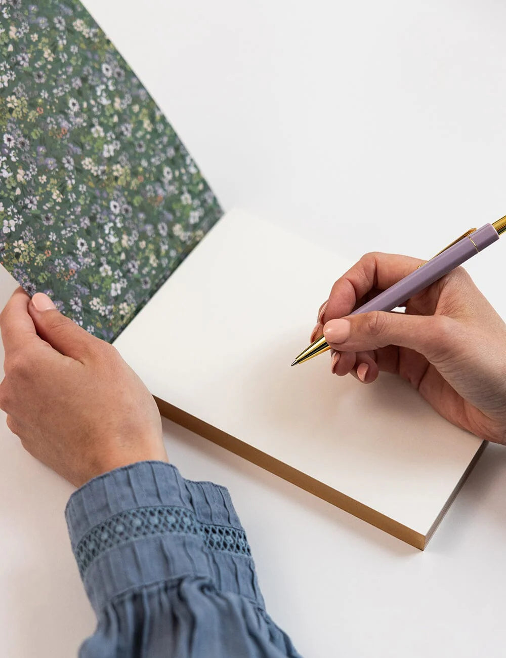 Summer Perennial Notepad Desktop Jotter