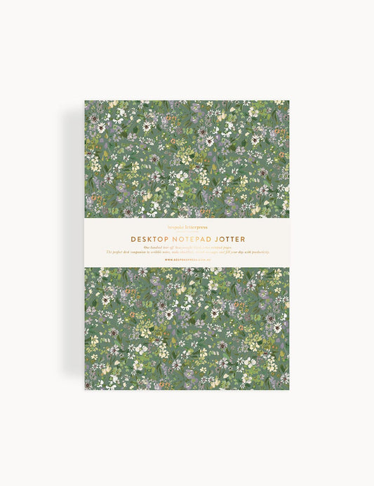Summer Perennial Notepad Desktop Jotter