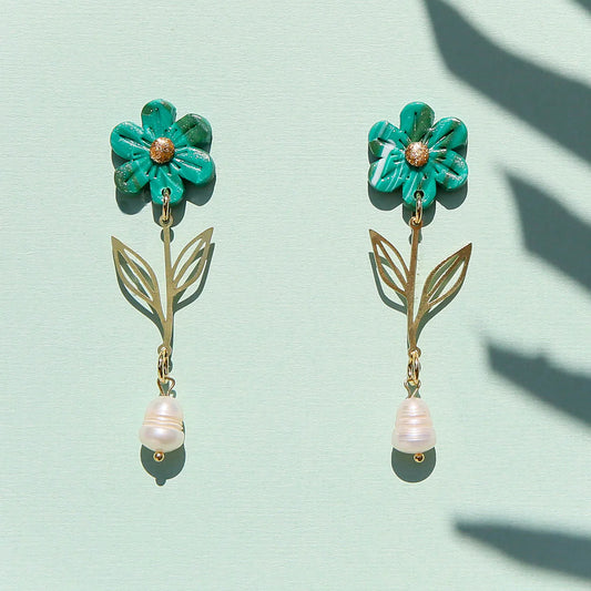 Emerald Flower Drops