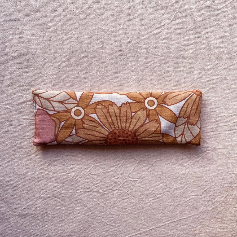 Soothing Eye Pillow - Honey Floral Linen