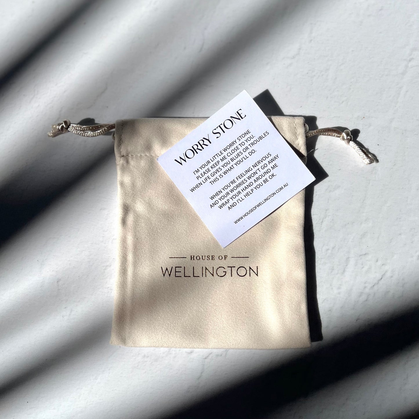 Worry Stone - White Jade